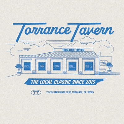 Torrance Tavern brand design branding building illustration hospitality branding illustration menu design restaurant branding sports bar tavern torrance