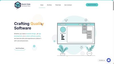 SaaS Tailors Company Landing Page illustration landing page ui web design