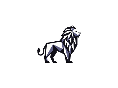 Majestic Lion logo agency animal branding design fashion geometric graphic design lion logo minimalist modern startup strong tech vector wild
