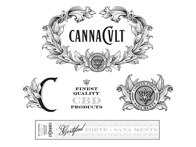 CannaCvlt apricot apricot creative studio branding cannabis cbd creative creative studio design graphic design hemp logo made by apricot