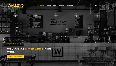 Specialty Coffee Website design ui ux web design website