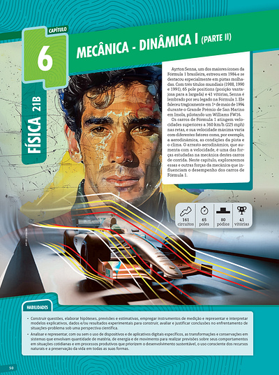 Abertura Ayrton Senna editorial graphic design