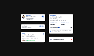 New cards black blue card card component green heart match info match info card new sport component sport fields sport ui ui ui component uiux user experience user interface users card ux