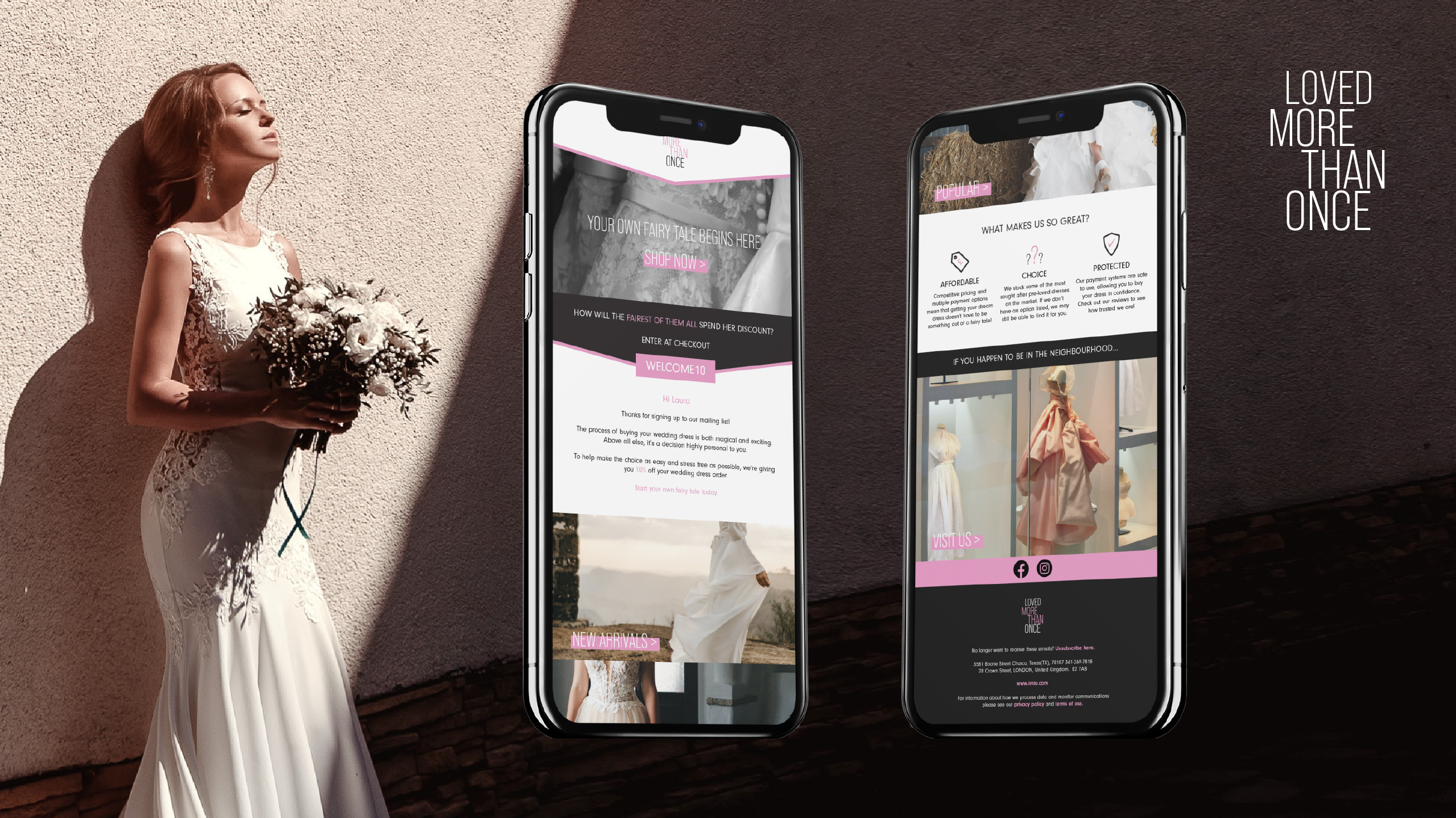 Loved More Than Once branding graphic design logo ui