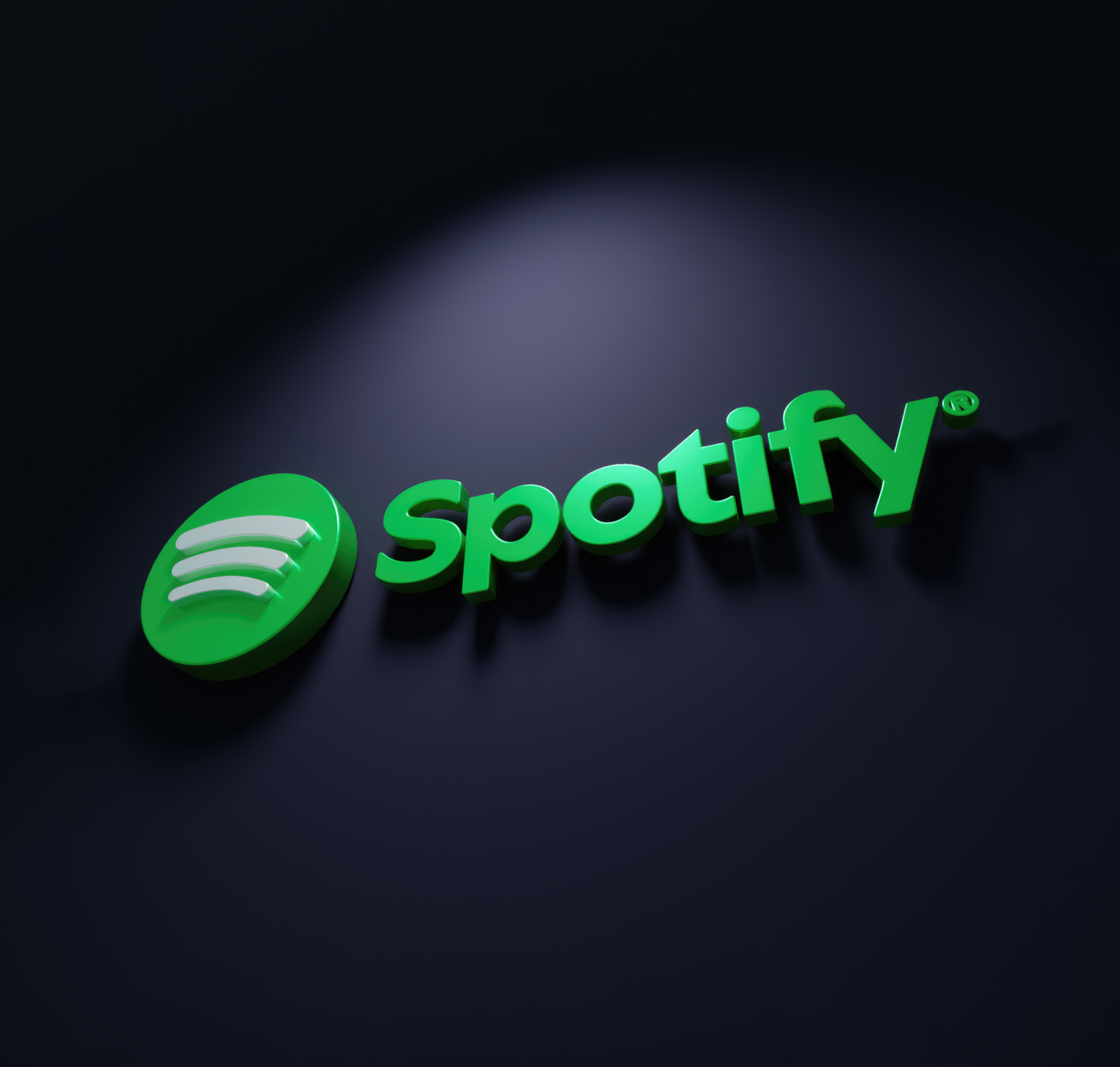 Spotify 3D Logo 3d blender design illustration john cave logo rd studios render spotify