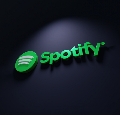 Spotify 3D Logo 3d blender design illustration john cave logo rd studios render spotify
