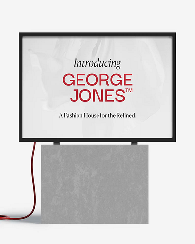George Jones — High Fashion Branding brand design brand identity branding design editorial design fashion fashion branding graphic design high fashion logo logo design magazine design