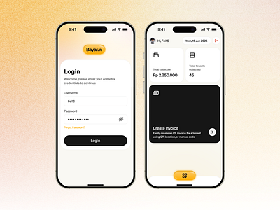 Bayar.in - IPL (Maintenance Fee) Collection App application design branding design dashboard mobile ui graphic design login ui mobile mobile app ui modern ui mobile app saas mobile app uiux design uiux mobile app design