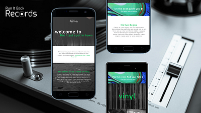 Run It Back Records branding graphic design logo ui
