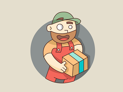 delivery man mascot design cool mascot delivery man delivery man design delivery man illustration delivery man mascot mascot vector vector mascot