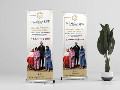 Retractable Banner Design for Cosmetic Brand backdrop banner banner design cosmetic design exhibit expo design graphic design retractable banner roll up banner roll yp tradeshow tradeshow banner