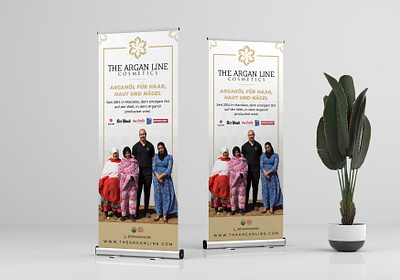 Retractable Banner Design for Cosmetic Brand backdrop banner banner design cosmetic design exhibit expo design graphic design retractable banner roll up banner roll yp tradeshow tradeshow banner
