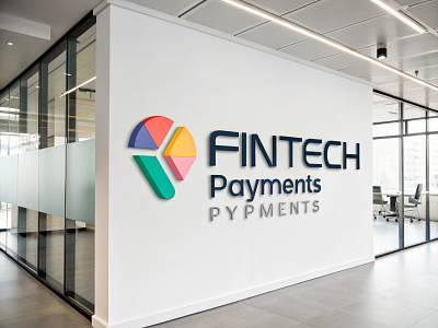 FINTECH Payments Logo Design abstract symbol branding identity business finance colorful icon corporate branding digital finance financial services financial technology fintech innovation minimalist design modern logo modern office office wall logo payment solutions payments secure transactions tech company technology startup