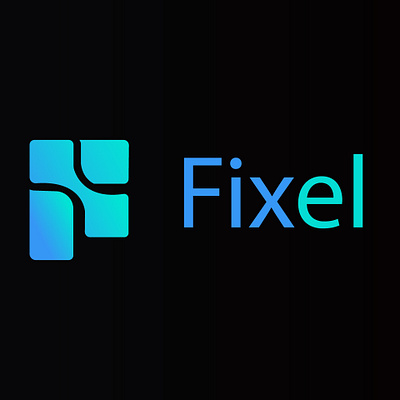 Fixel logo 3d branding graphic design logo logo design logofixel motion graphics