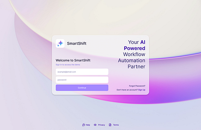 Glassmorphism Login Design design glass glassmorphism login minimalist ui