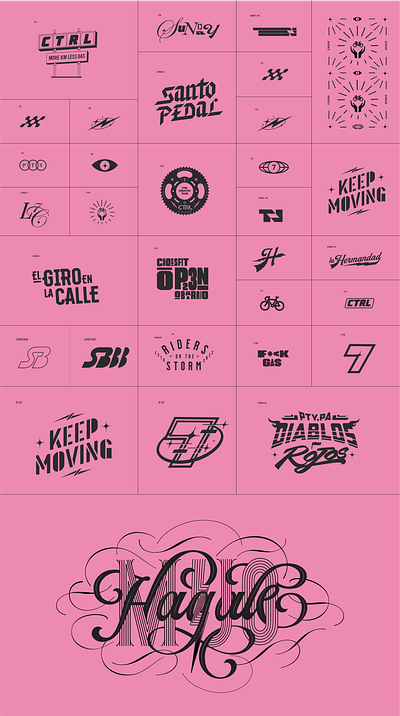 CTRL - LOGOFOLIO branding cycling graphic design icon logo type typography