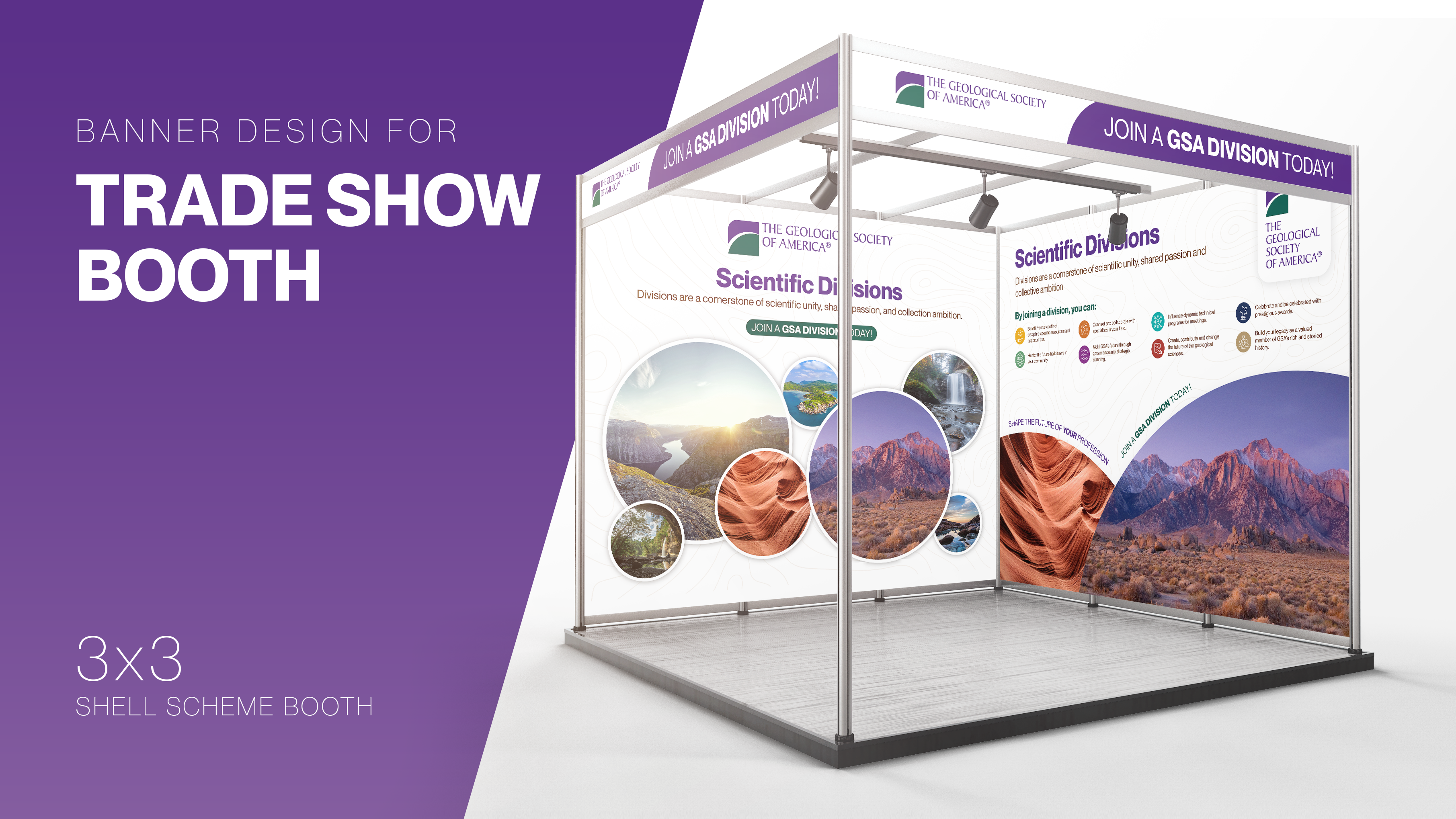 Example of Tradeshow Booth, Backdrop, Banner Design