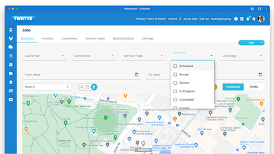 Job Management Portal apps cloud design paas saas software software design web admin web apps