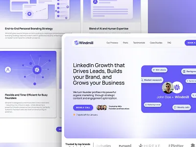 Windmill after effects branding figma framer graphic design linkedin service motion graphics photoshop web web design website