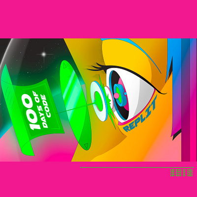 100 Days of Code Promo Image art graphic design illustration motion graphics promo