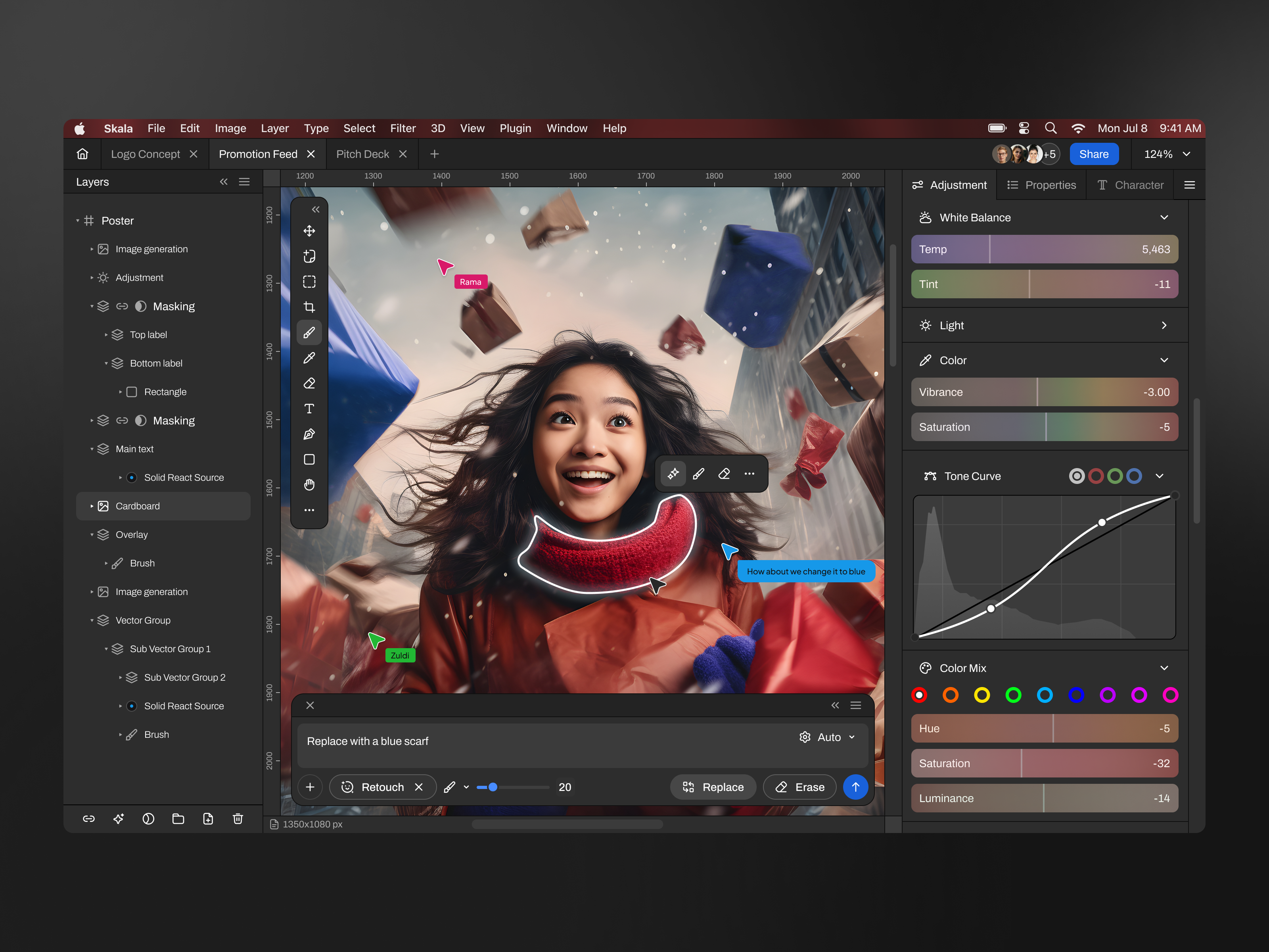 Skala - AI Photo Editing App ai ai editing app builder app cansaas clean dashboard design editing modern design photo editing photo editing app product design saas ui ux