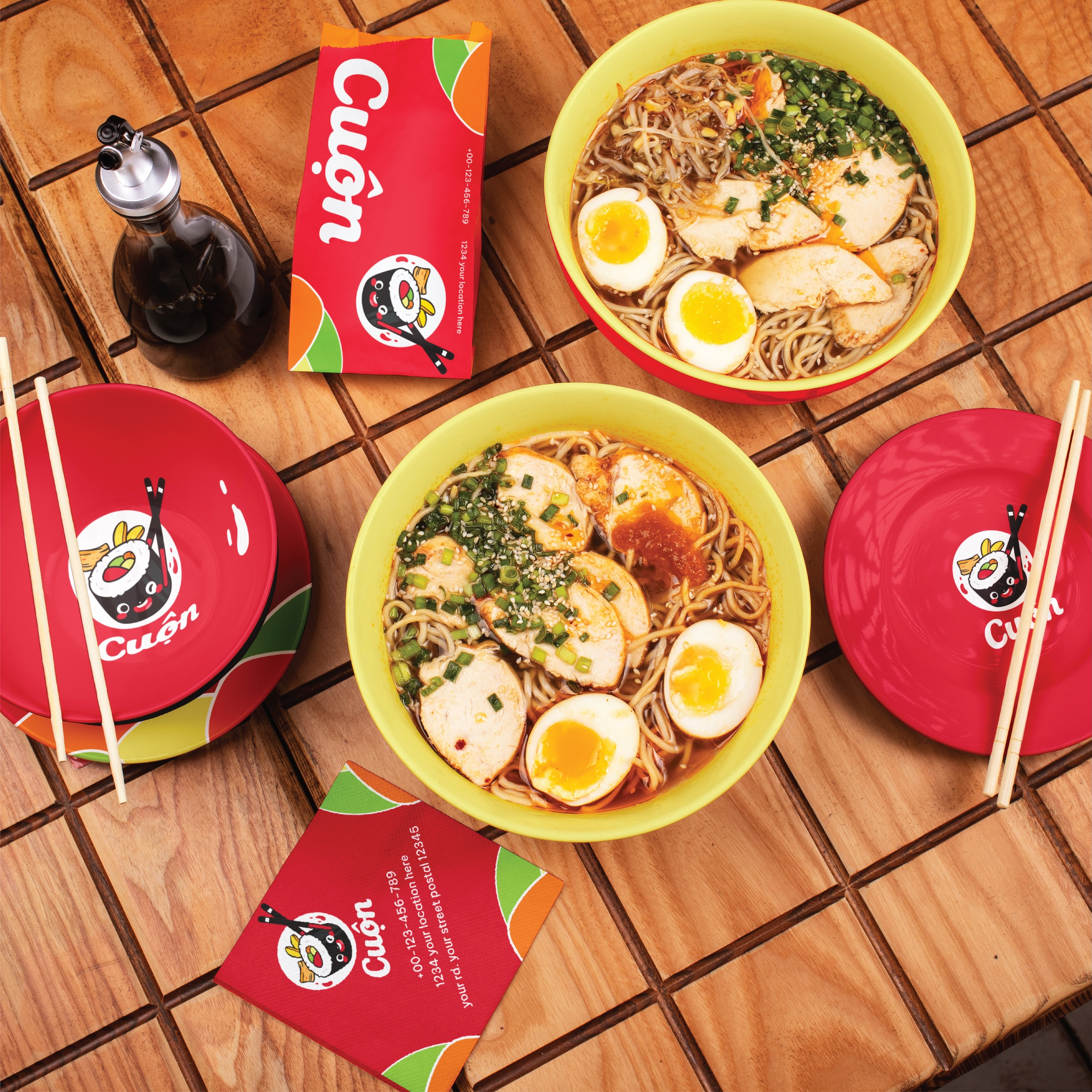 CUỘN BRAND IDENTITY branding design graphic design illustration logo logo design