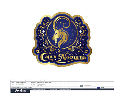 LOGO CAPRA NOCTURNA band branding cigar logo