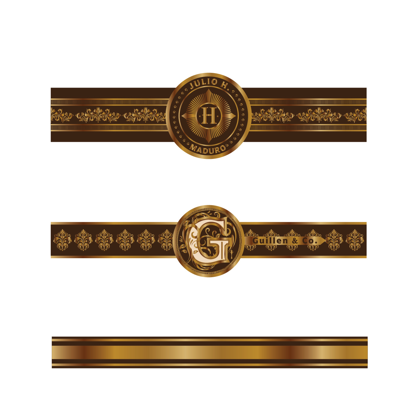Example of Premium Cigar Band, Logo And Box Design
