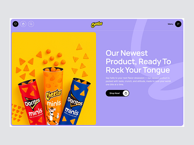 Cheetos - Online Store Concept branding design digital ecommerce elementor food framer landing marketing motion online order page shop snack store ui webflow website wordpress