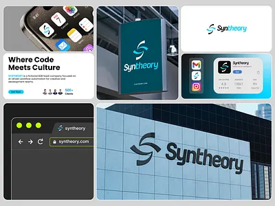 Syntheory B2B Business Logo Design brand identity branding design graphic design logo logo design motion graphics ui visual identity