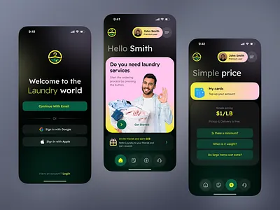 Laundry App Design | Orbix Studio android app app design cleaning app clothing app dry cleaning app ios app laundry laundry app laundry mobile app laundry service logistics ux mobile app mobile design on demand service app orbix studio product design service app smart service app ux design wash