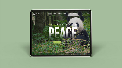 Protect Wildlife Hero Banner agency branding identity charity design give well green planet non profits ocean pollution ui ux visual design wildlife