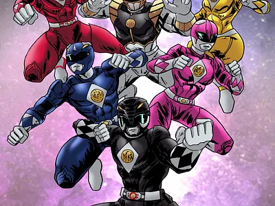 Mighty Morphin Power Rangers - 1995 artist artwork book cover character illustration comic artist comic book comic cover comic style design drawing editorial hero ideas illustration layout power rangers publishers super hero super sentai tokusatsu