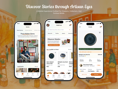 Artisan Ecommerce Marketplace Mobile App UI Design app design app ui artis artisan craft ecommerce handmade marketplace mobile app ui