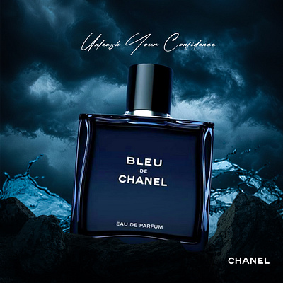 Blue de Chanel Social Media Concept Post branding design graphic design photoshop social media