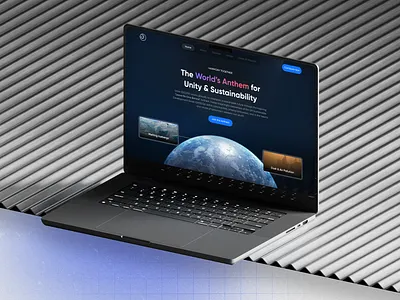 UX/UI Design for a Global Student Anthem Project Landing Page designforimpact district22 guinnessworldrecord landing page landingpage minimalui signupflow studentsproject sustainabilitydesign uxuidesign webdesign webflow website design website ui
