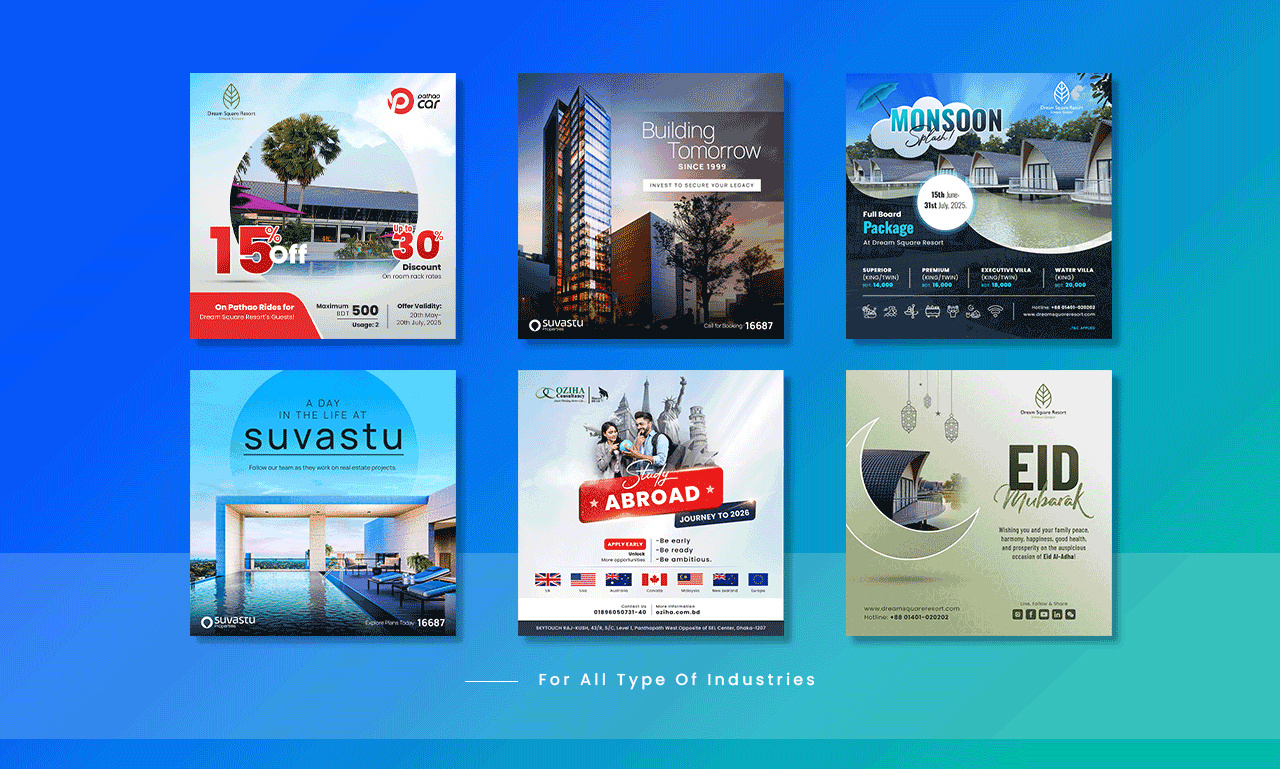 Example of Social Media Posts / Facebook Ads Design