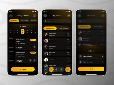 Zenzap – Team Chat Screen UI app app design chat app clean and minimal dark ui dribbbble messageing app mobile mobile app mobile app design mobile app ui product design team chat ui uiux ux