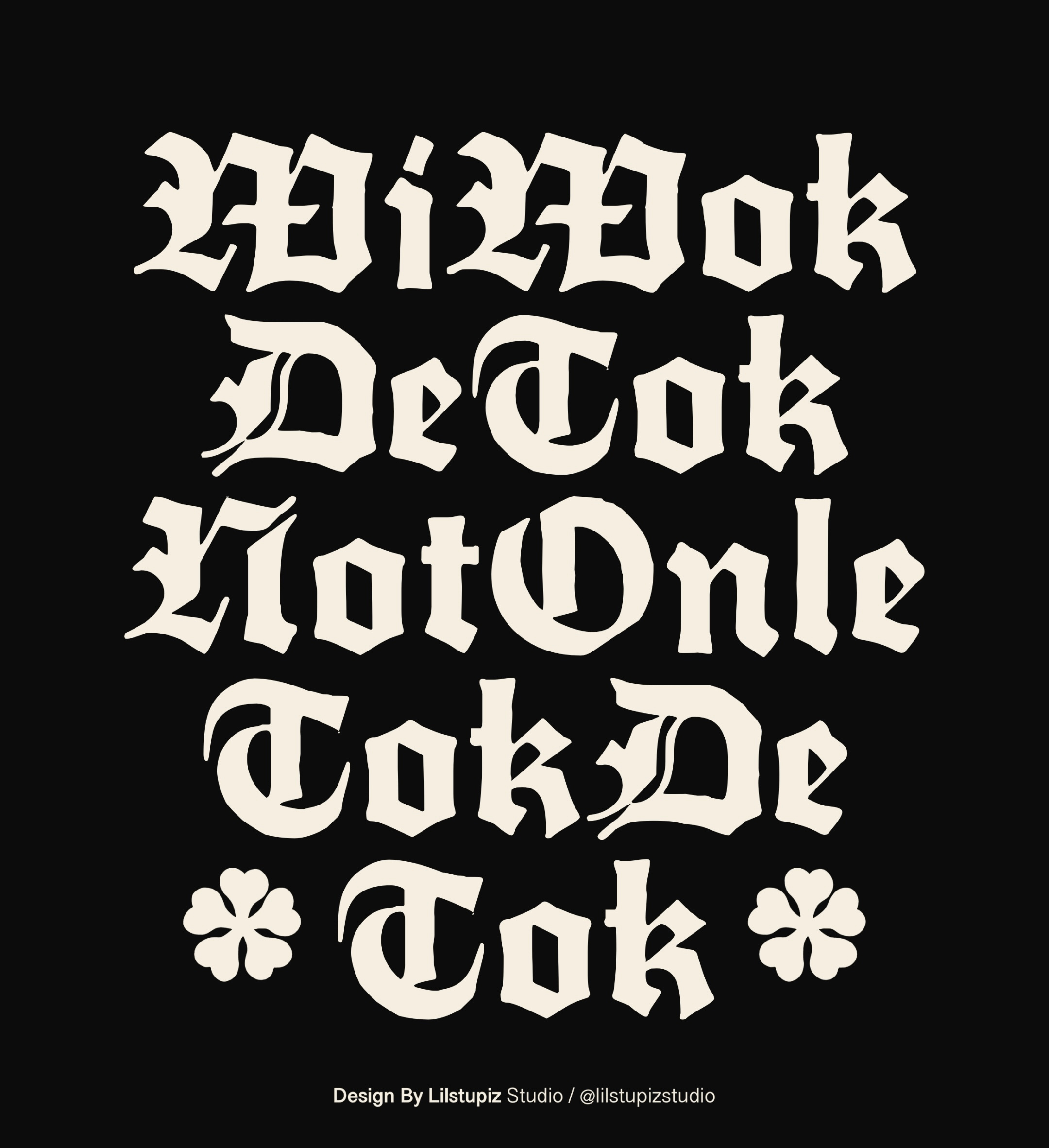 Wiwok Detok Not Onle Tok Detok branding design graphic design illustration logo logo types types typo typography vector