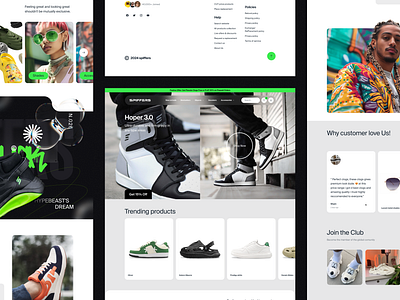 Spiffers - Landing Page branding clean ecommercedesign fashionwebsite glassmorphism graphic design landing page logo minimal mobilefirstdesign modern modernwebdesign ndianfashionbrand or social posts too. sercentereddesign sneakerstoredesign typography uiuxdesign