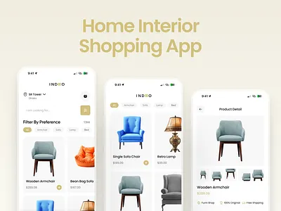 🛋 Home Interior Shopping App – Modern. Minimal. Made to Convert 3d animation branding creativeagency design graphic design home interior design home interior shopping app illustration interior design logo motion graphics shopping app ui uiux uiuxdesign ux webdesign