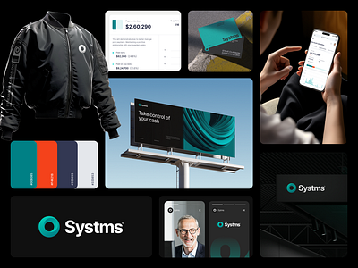 Brand Identity of Systms ai brandidentity cashflowplatform enterprisedesign figmabranding financialtechui fintechbranding graphic design logo logodesign minimaldesign productledbrand saasbranding ui uxbranding visualdesignsystem