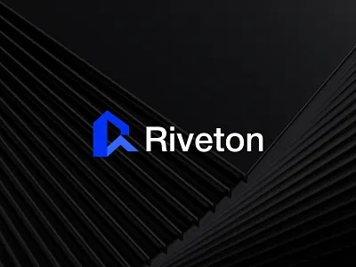 Riveton - Construction logo design, brand identity architecture brand identity branding builder building construction construction logo contractor development engineering industrial logo logo design minimal logo modern logo monogram real estate riveton visual identity