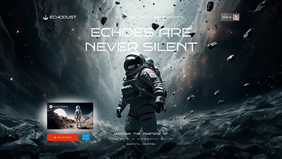 Sci-fi Survival Game figma game landing page uiux website