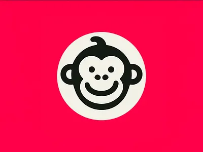 Joyful Monkey: Minimalist Icon Pop characterdesign