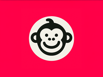 Joyful Monkey: Minimalist Icon Pop characterdesign