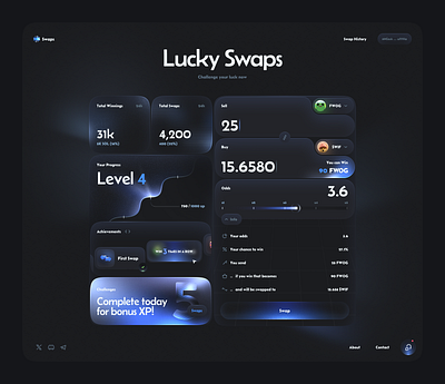 Dashboard design app blockchain coin crypto cryptocurrency dashboard defi dvdvdv figma gui interface swap token trade ui ui design user interface web web app web interface