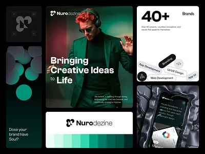 Nurodezine Branding branddesign branding clean creativeagency design graphic design logo minimal minimallogo modern ui ux vector