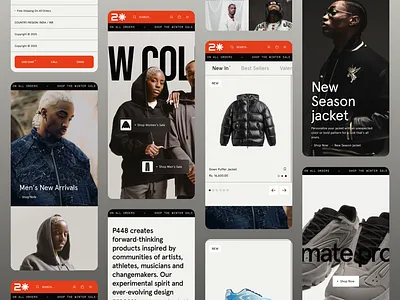 2 Star Fashion clean clothing ecommerce graphic design landing page minimal modern ui ux website