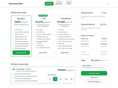 Checkout Page - Redesign aisensy b2b checkout checkout page design product redesign ui ux web checkout